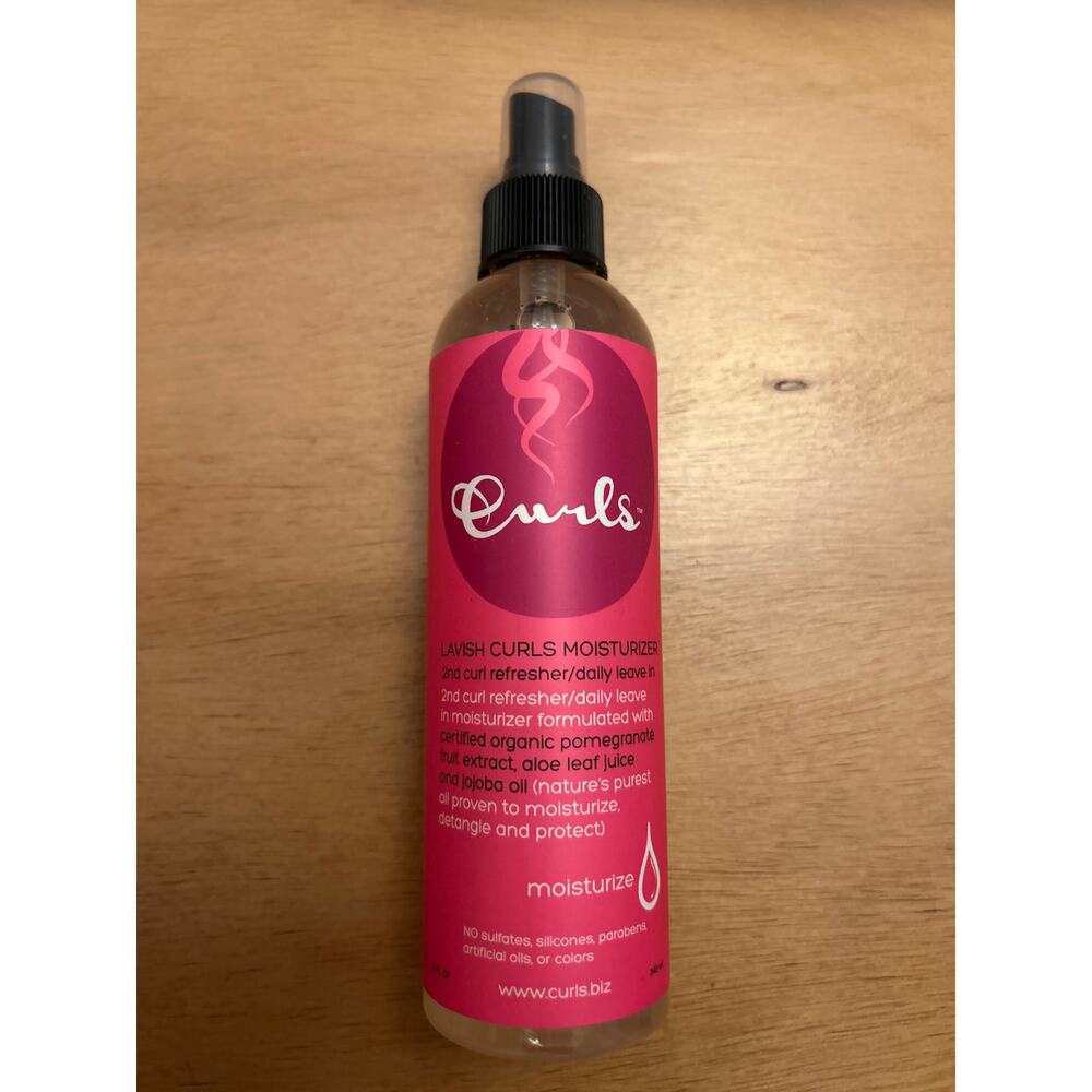 New Curls Lavish Curls Moisturizer Spray Daily Leave In Protectant Detangle 8oz